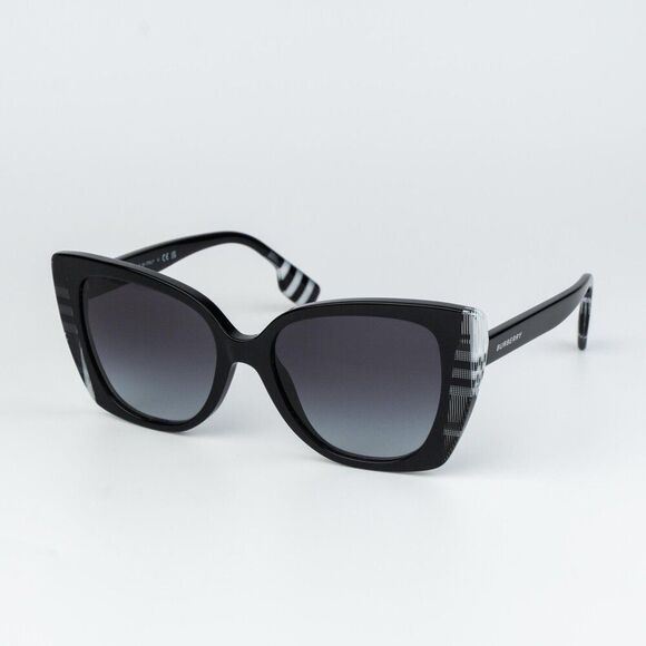 Burberry MARYL Women Sunglasses Black Grey Gradient Cat Eye BE4393 40518G main image 6